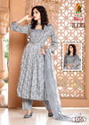Icoin By Master Naira Cut Two Tone Printed Kurti Bottom With Dupatta
